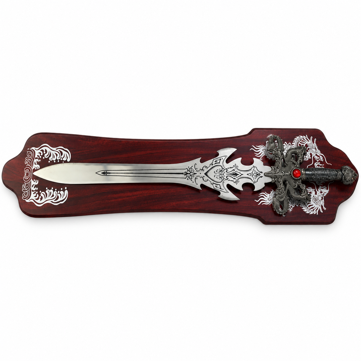 Swords - Fantasy Red Diamond Sword with Wall Hanging Board