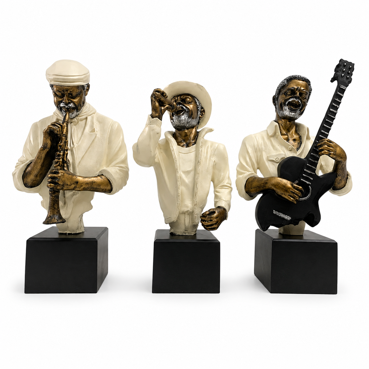 Grand Majestic Art Sculpture - Cream, Metallic Gold & Silver