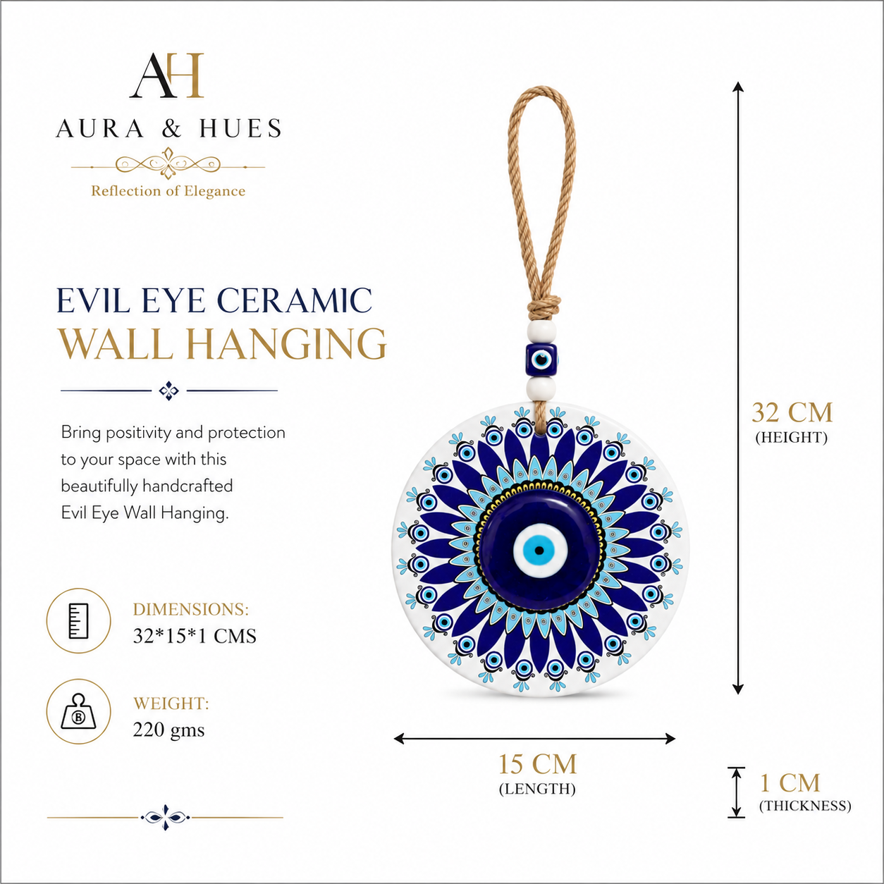 Evil Eye Mandala Wall Hanging