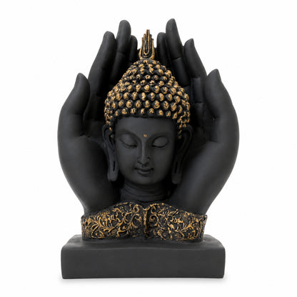 Sacred Palm Buddha Meditating Figurine (Small)