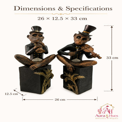 Contemporary Sleek Stallion Art Showpiece - Metallic Bronze & Black (M)