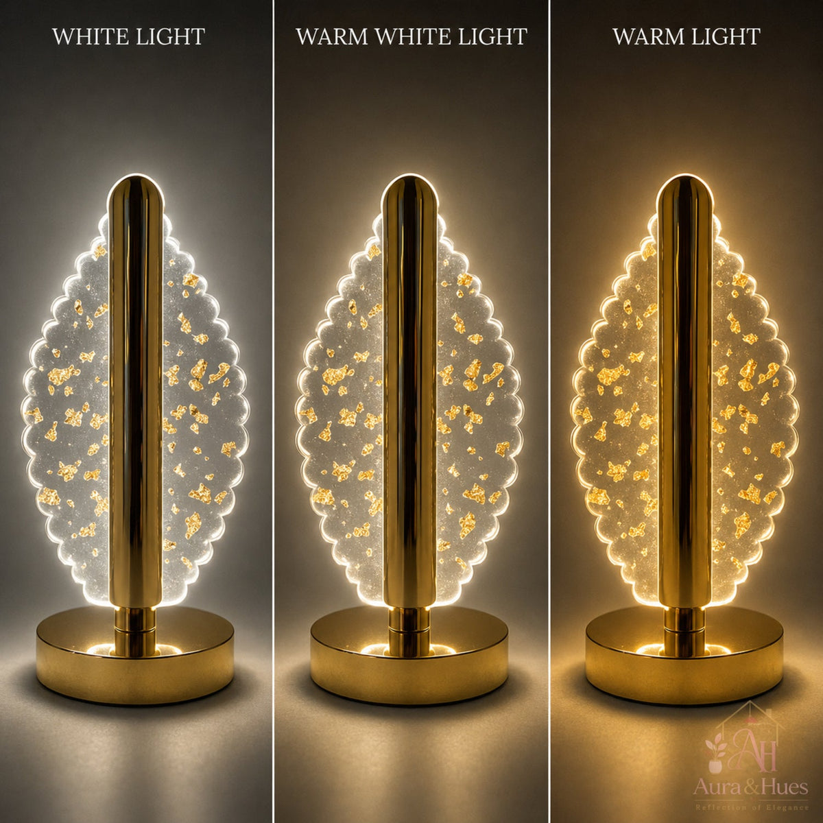 Rechargeable table lamp features – USB charging port, switch, anti-slip pads
