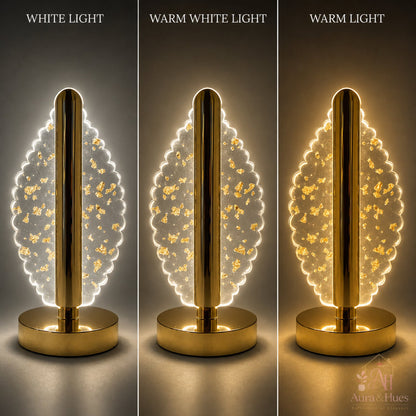 Rechargeable table lamp features – USB charging port, switch, anti-slip pads