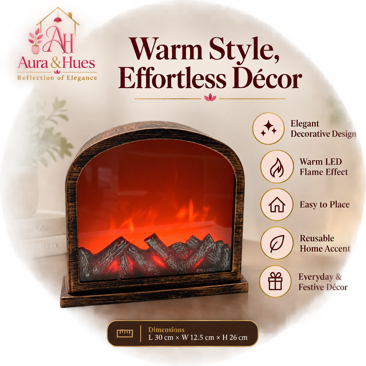 60456 (12) - FIRE LAMP