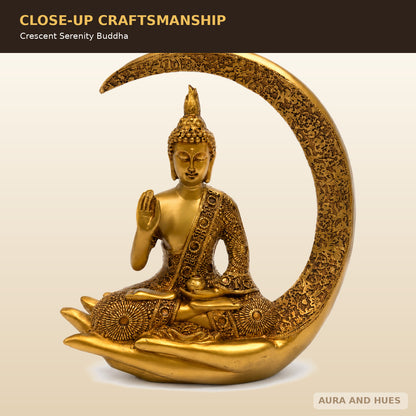 Slender Serene Buddha Idol - Radiant Golden