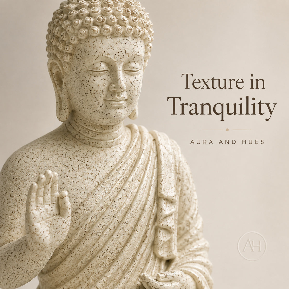 Meditating Dhyana Buddha Idol - Pristine White