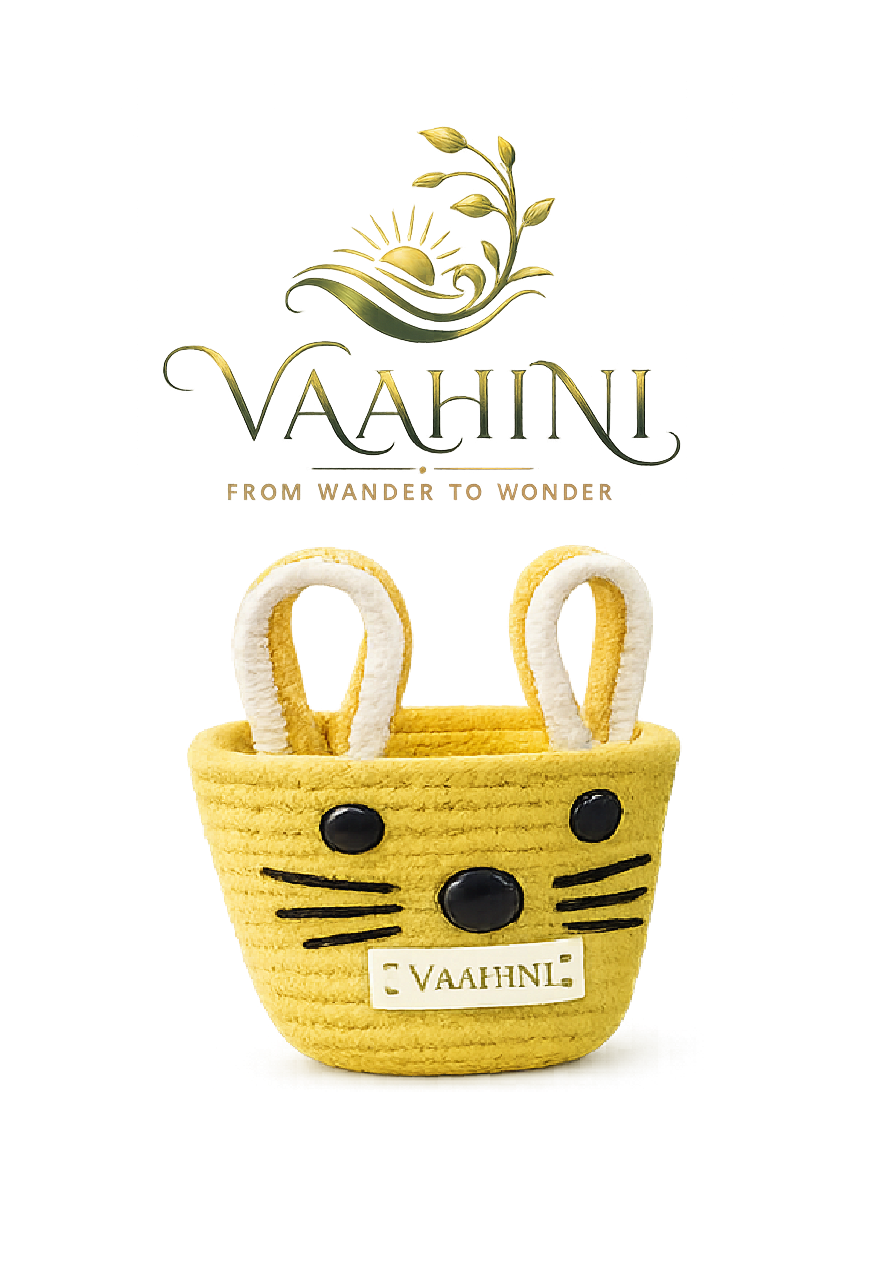 Vaahini Cotton Rope Cat Basket - Dimensions