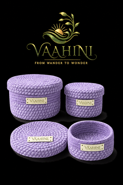 Vaahini Cotton Rope Basket Combo - Product Info