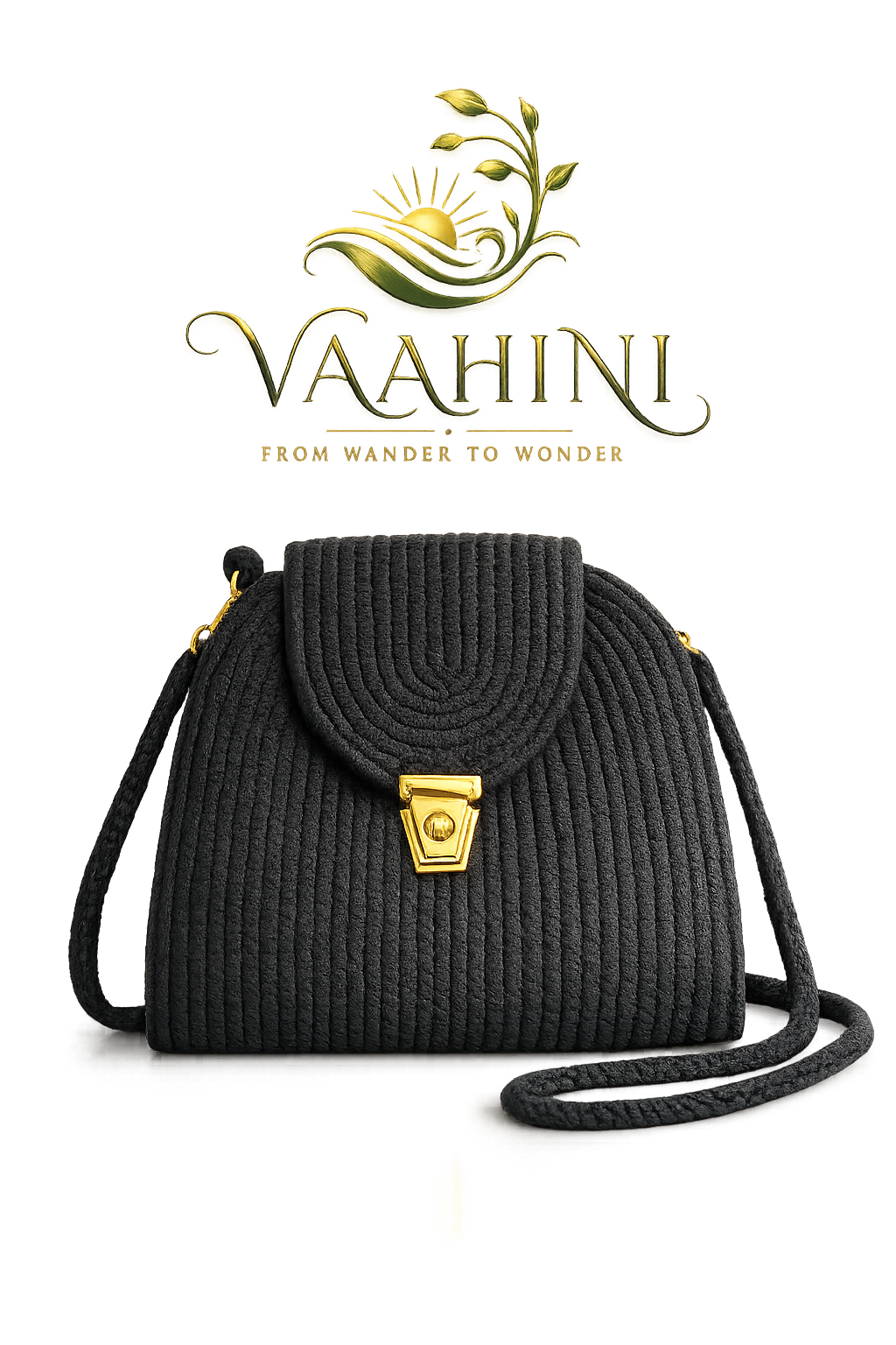 Vaahini Cotton Rope Round Sling Bag - Lifestyle