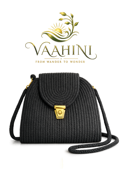 Vaahini Cotton Rope Round Sling Bag - Lifestyle