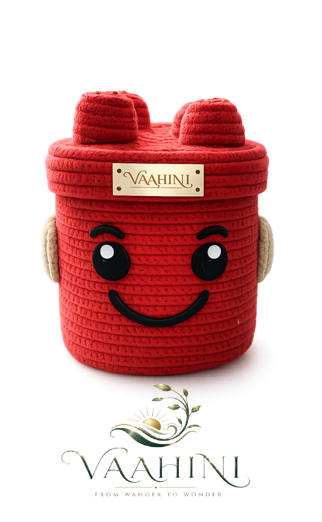 Vaahini Cotton Rope Smiley Basket - product details and features