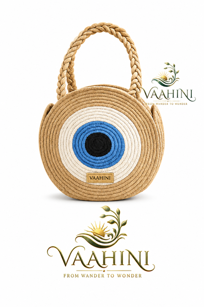 Vaahini Evil Eye Bag - White Background