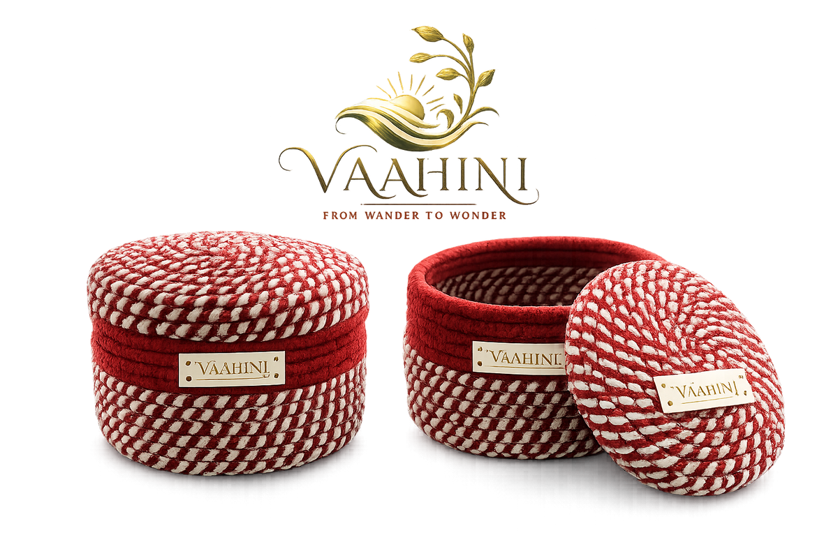 Vaahini Cotton Rope Basket Combo - Multiple Views
