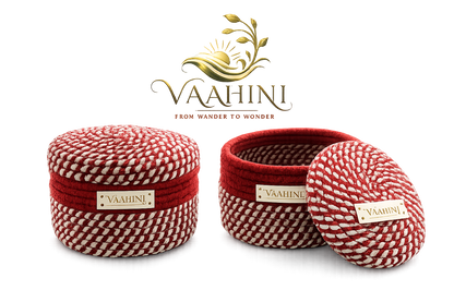 Vaahini Cotton Rope Basket Combo - Multiple Views