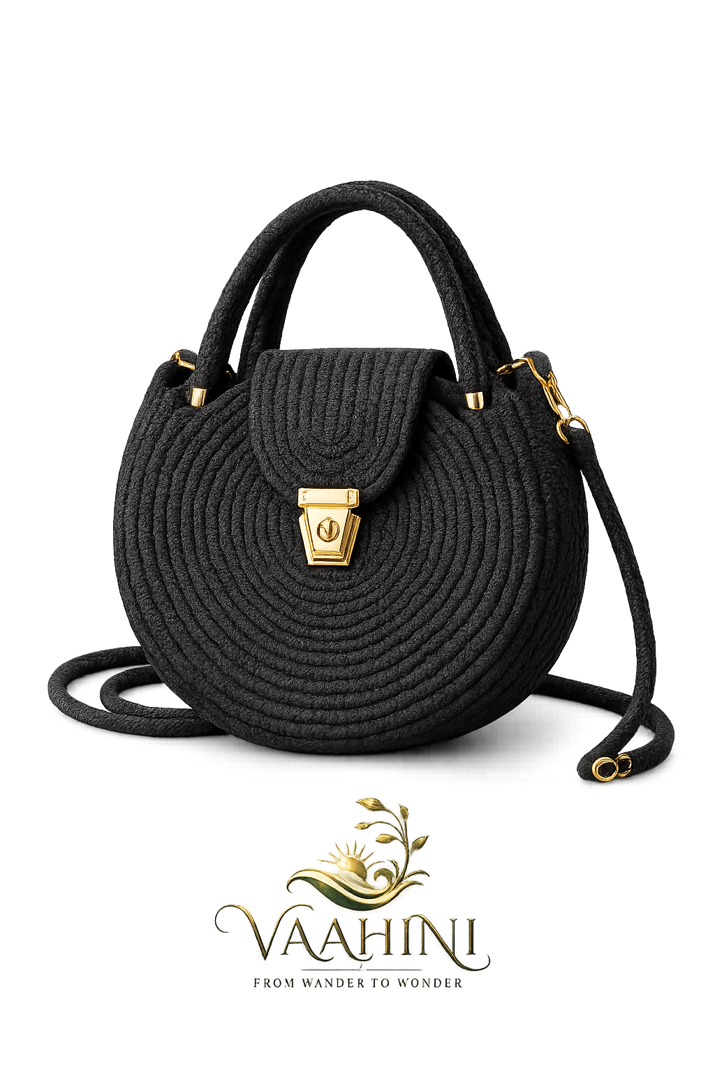 Vaahini Cotton Rope Round Sling Bag - Hero shot