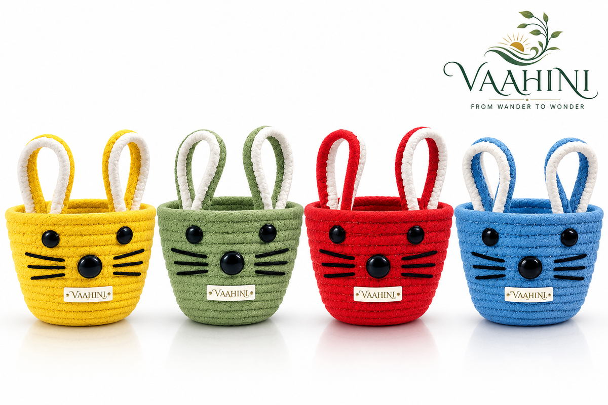 Vaahini Cotton Rope Cat Basket - All colours