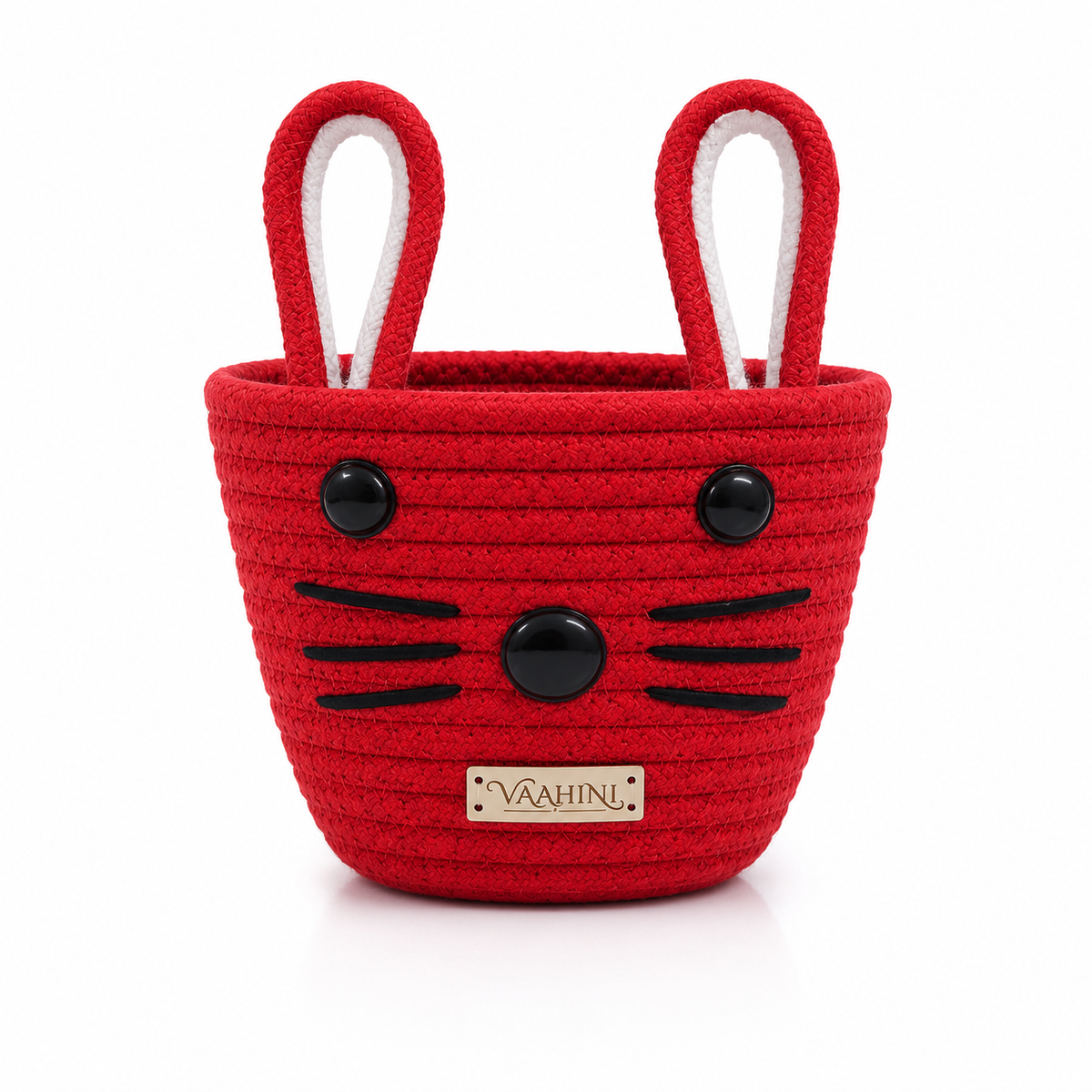 Vaahini Cotton Rope Cat Baskets close-up