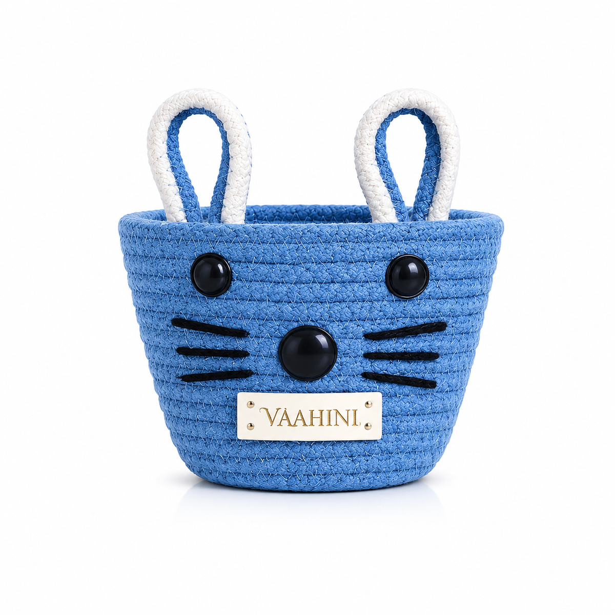Vaahini Cotton Rope Cat Baskets - All Colors with Logo
