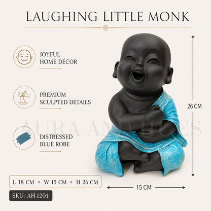 Hands Folded Home Decor Doll - Blue & Black