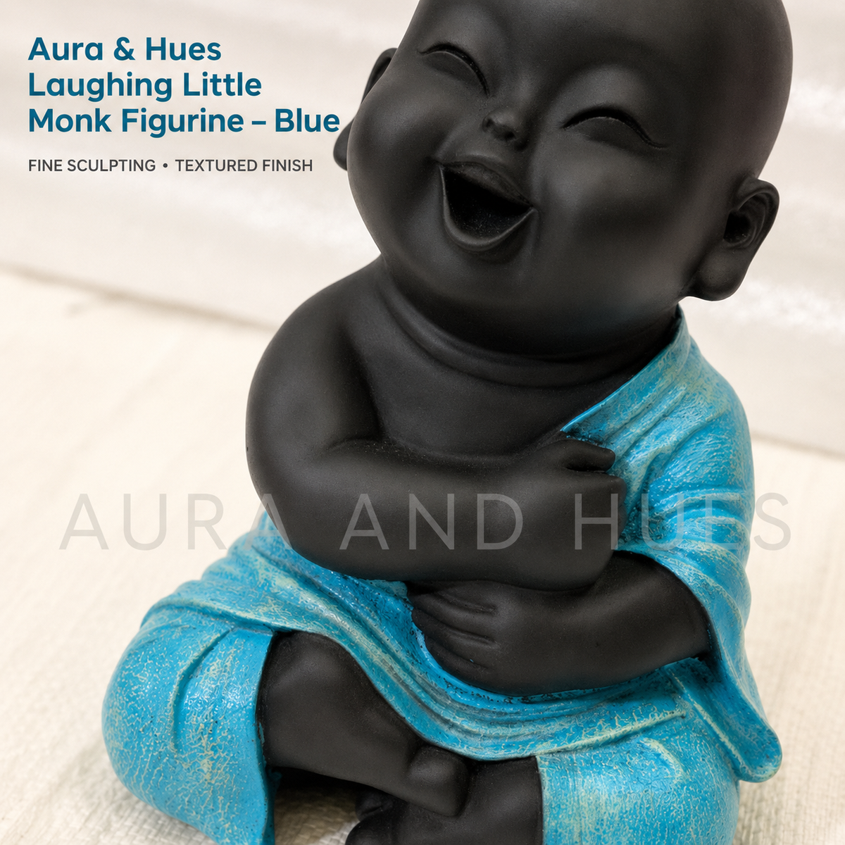 Hands Folded Home Decor Doll - Blue & Black