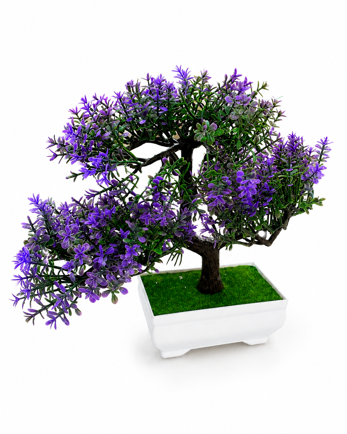 Artificial Purple Bonsai Plant for Home & Office Décor | Premium Decorative Tabletop Plant