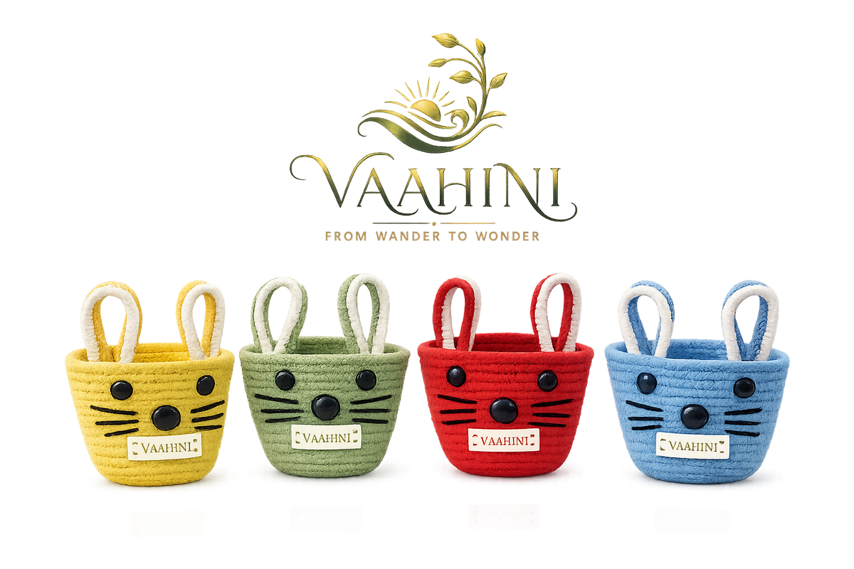 Vaahini Cotton Rope Cat Baskets - All Colors