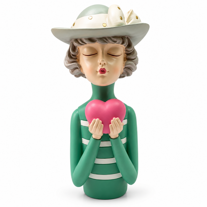 Girl with Heart Showpiece