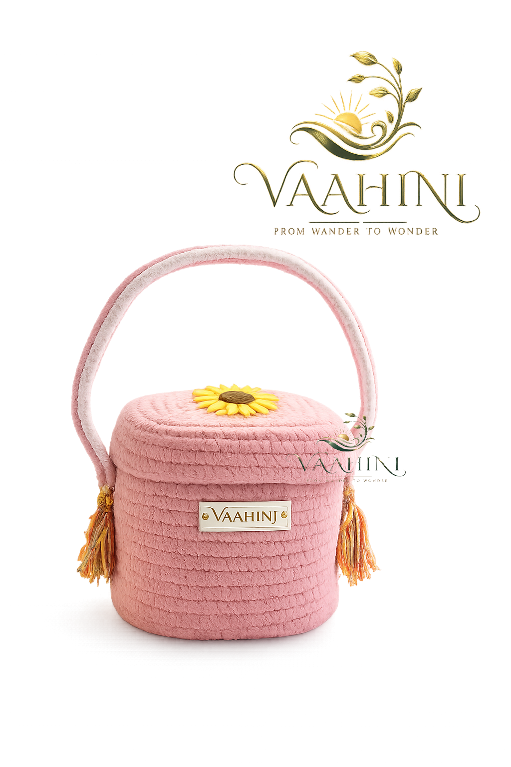 Vaahini cotton rope gift basket dimensions and features