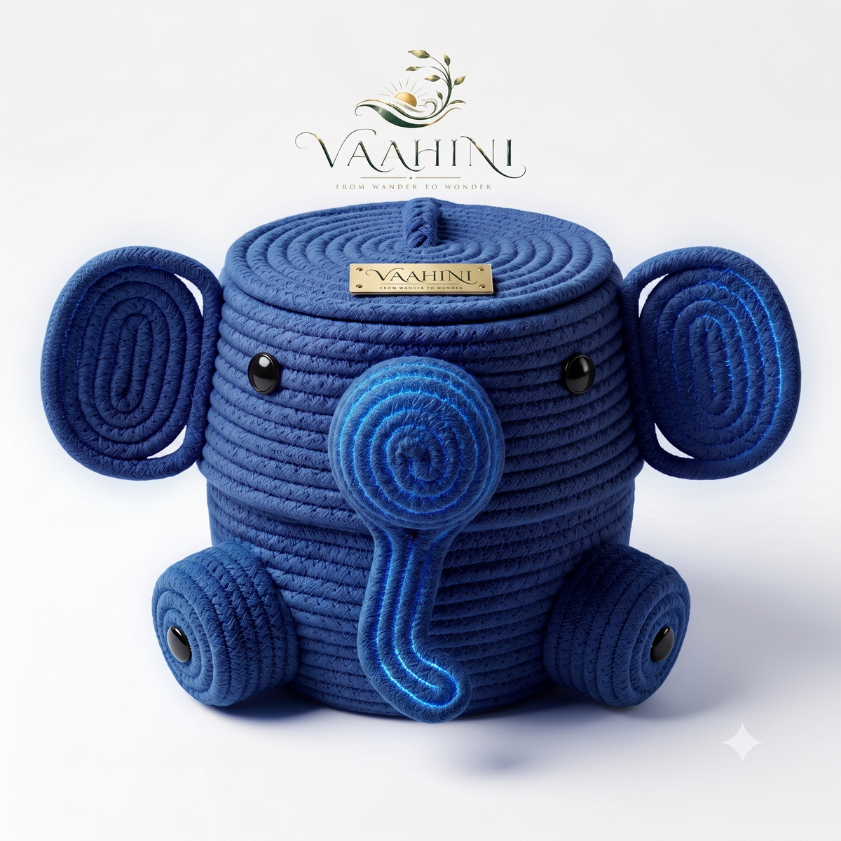 Cotton rope elephant basket product details and dimensions