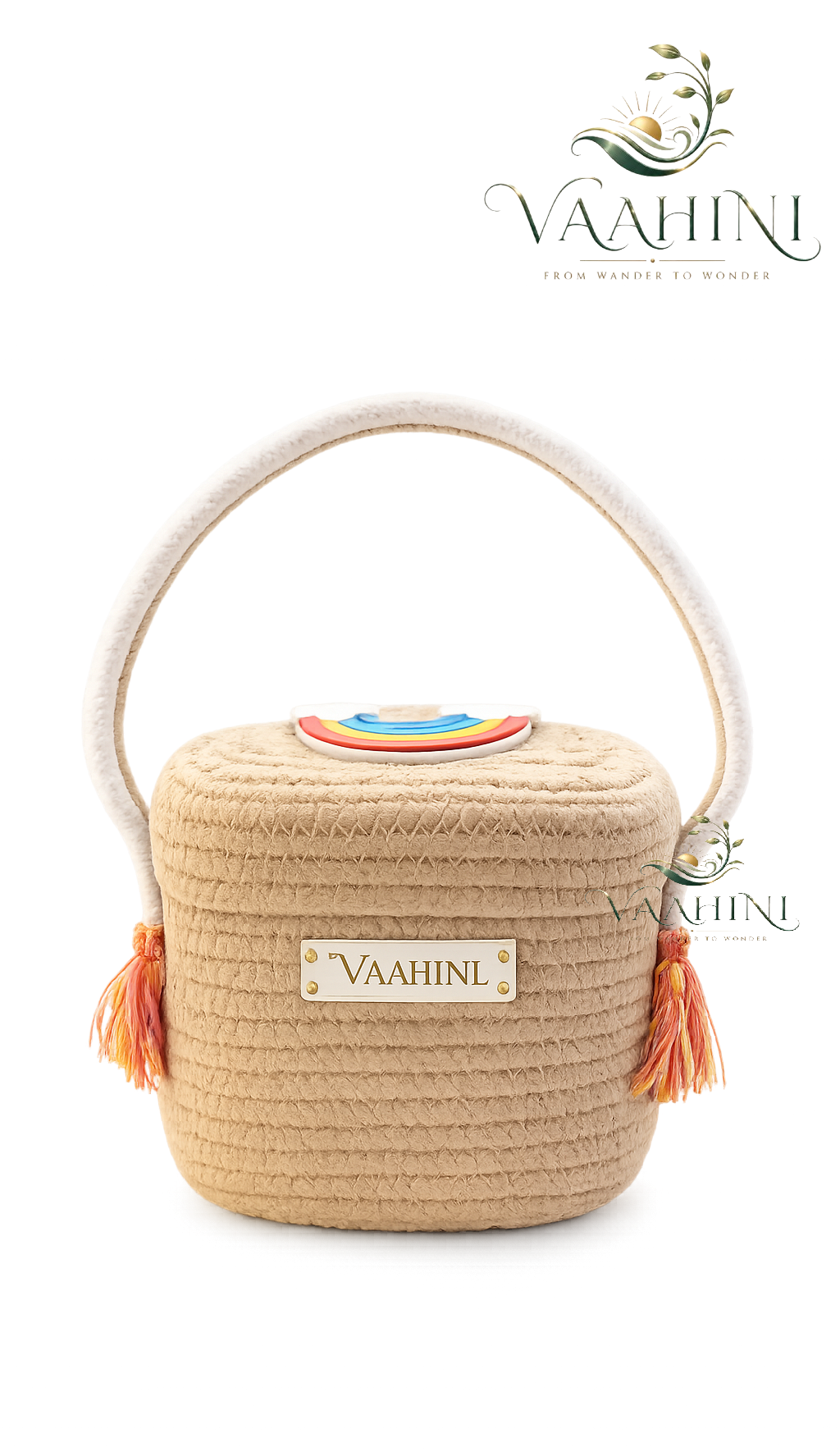 Vaahini Cotton Rope Kids Themed Basket - Multiple Views