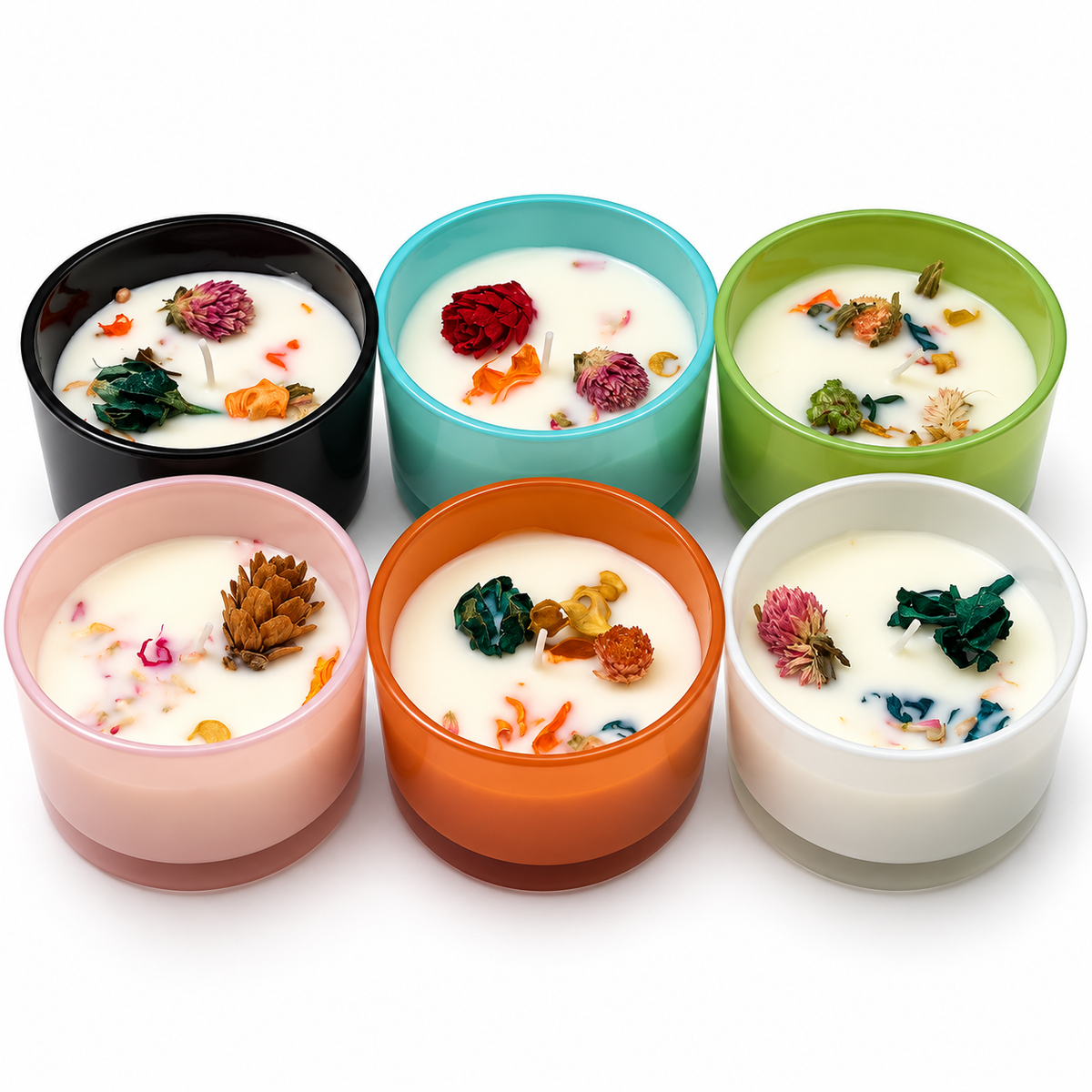 Candles in Plastic Cups 6 Pcs. Set
