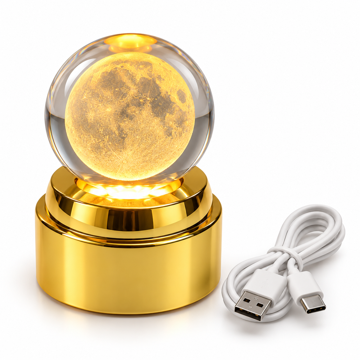 Crystal Ball Lamp(moon)