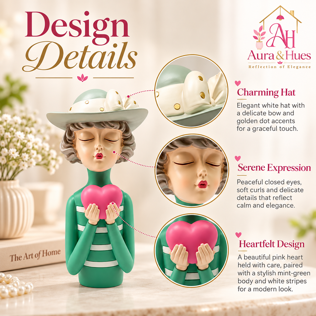 Girl with Heart Showpiece