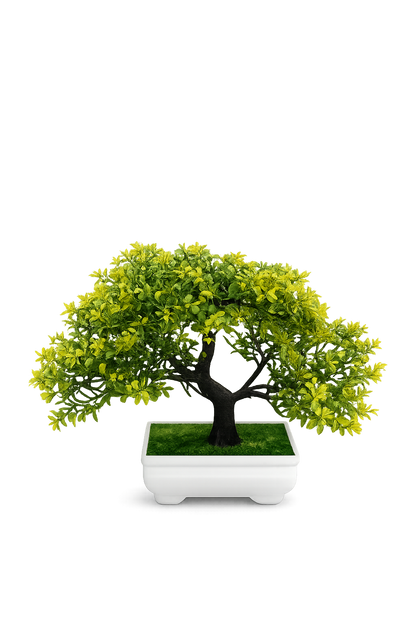 Artificial Purple Bonsai Plant for Home & Office Décor | Premium Decorative Tabletop Plant