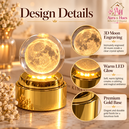 Crystal Ball Lamp(moon)
