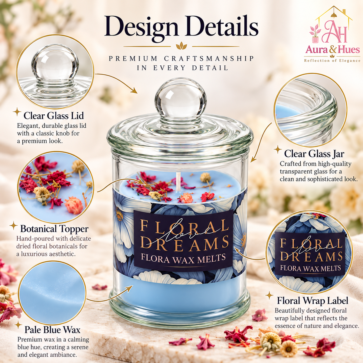Candles Tranquility in Jar 2 pcs set(Tranquility)