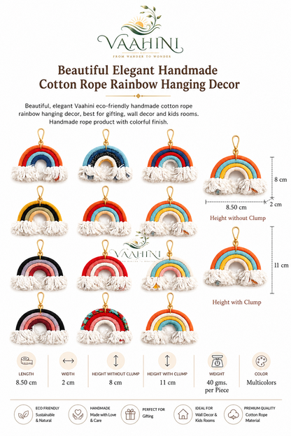 Rainbow Keychains lifestyle - wall decor, kids room, workspace