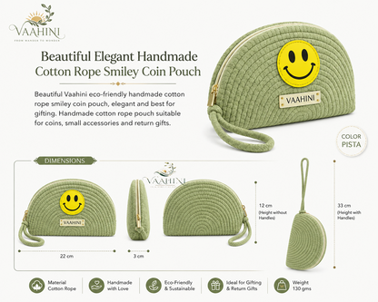 Vaahini Smiley Coin Pouch - One Pouch Many Moments lifestyle