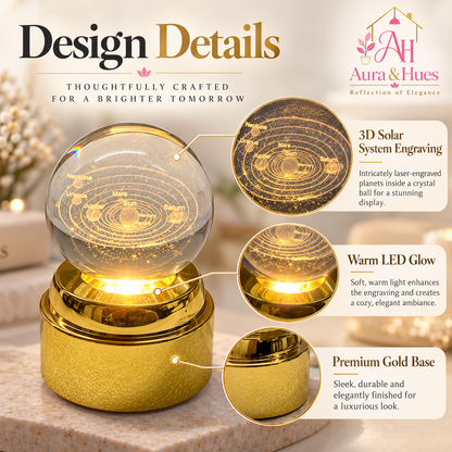 Crystal Ball Lamp(solar system)