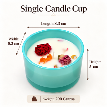 Candles in Plastic Cups 6 Pcs. Set