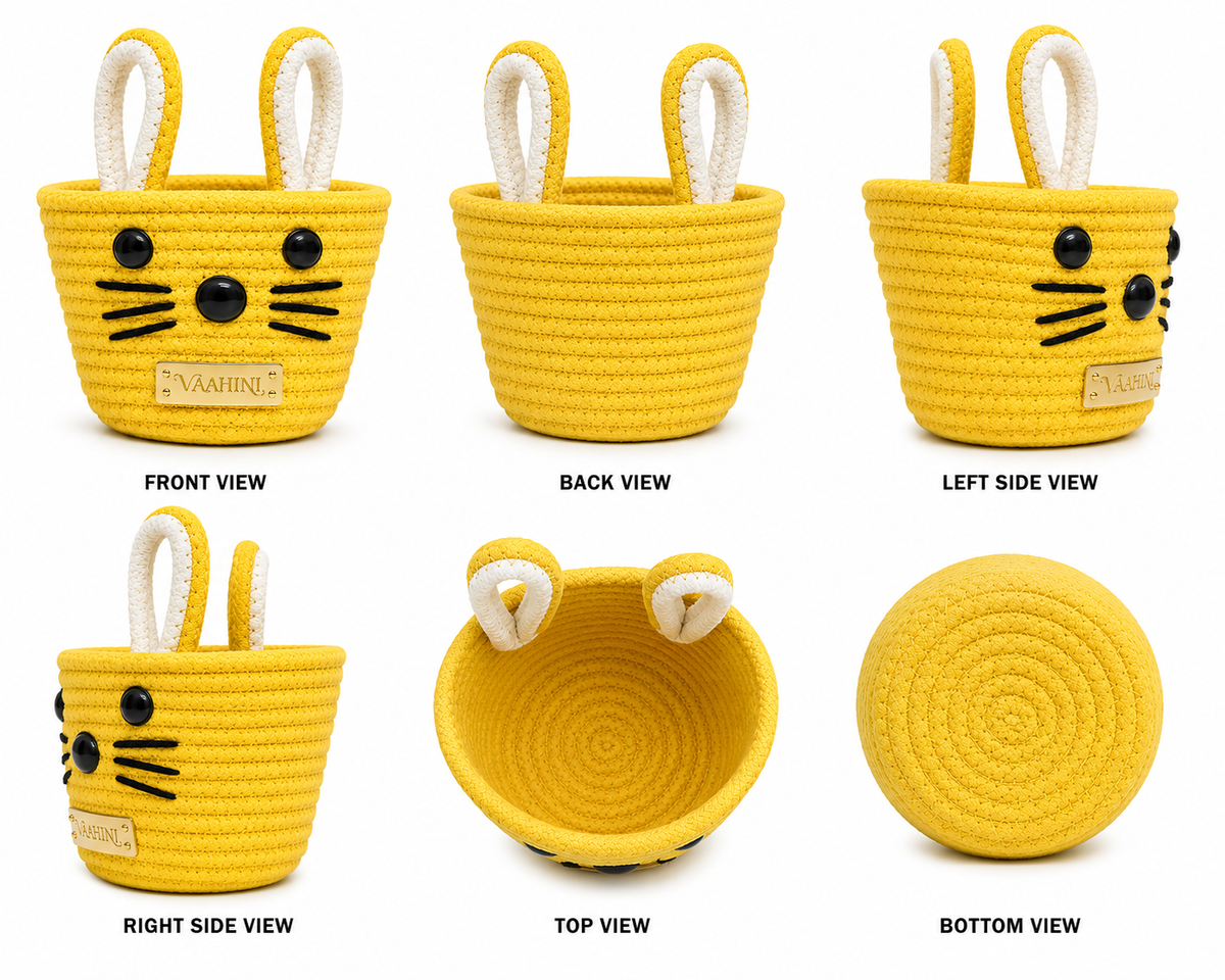 Vaahini Cotton Rope Cat Basket - Gift Box