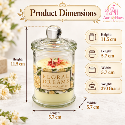 Candles Tuberose Lily in Jar 2 pcs set(Tuberose lily)