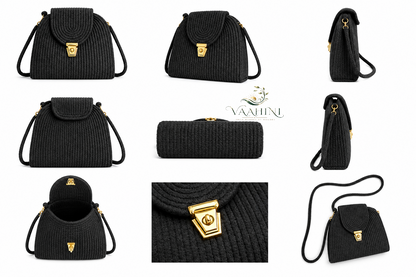 Vaahini Cotton Rope Round Sling Bag - Product Info