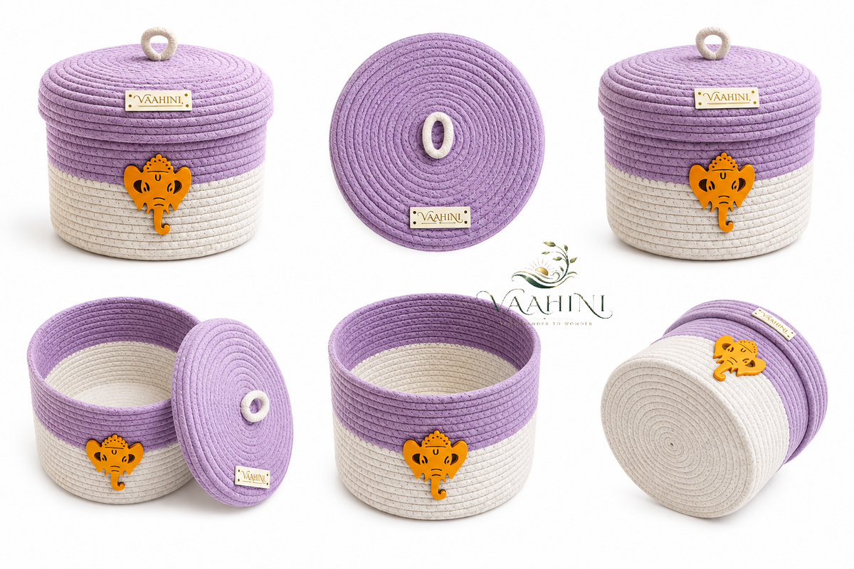 Vaahini Ganpati Basket - Perfect for Gifting and Home Storage
