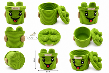 Vaahini Smiley Basket - Multiple Views and Dimensions