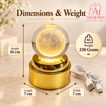 Crystal Ball Lamp(moon)