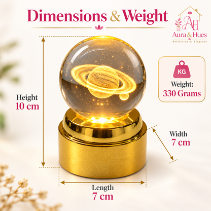 Crystal Ball Lamp(Saturn)