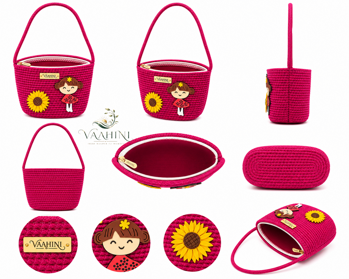 Vaahini Cotton Rope Doll Sling Bag - Perfect Gift for Girls