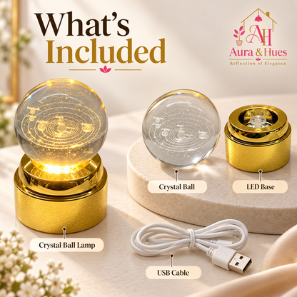 Crystal Ball Lamp(solar system)