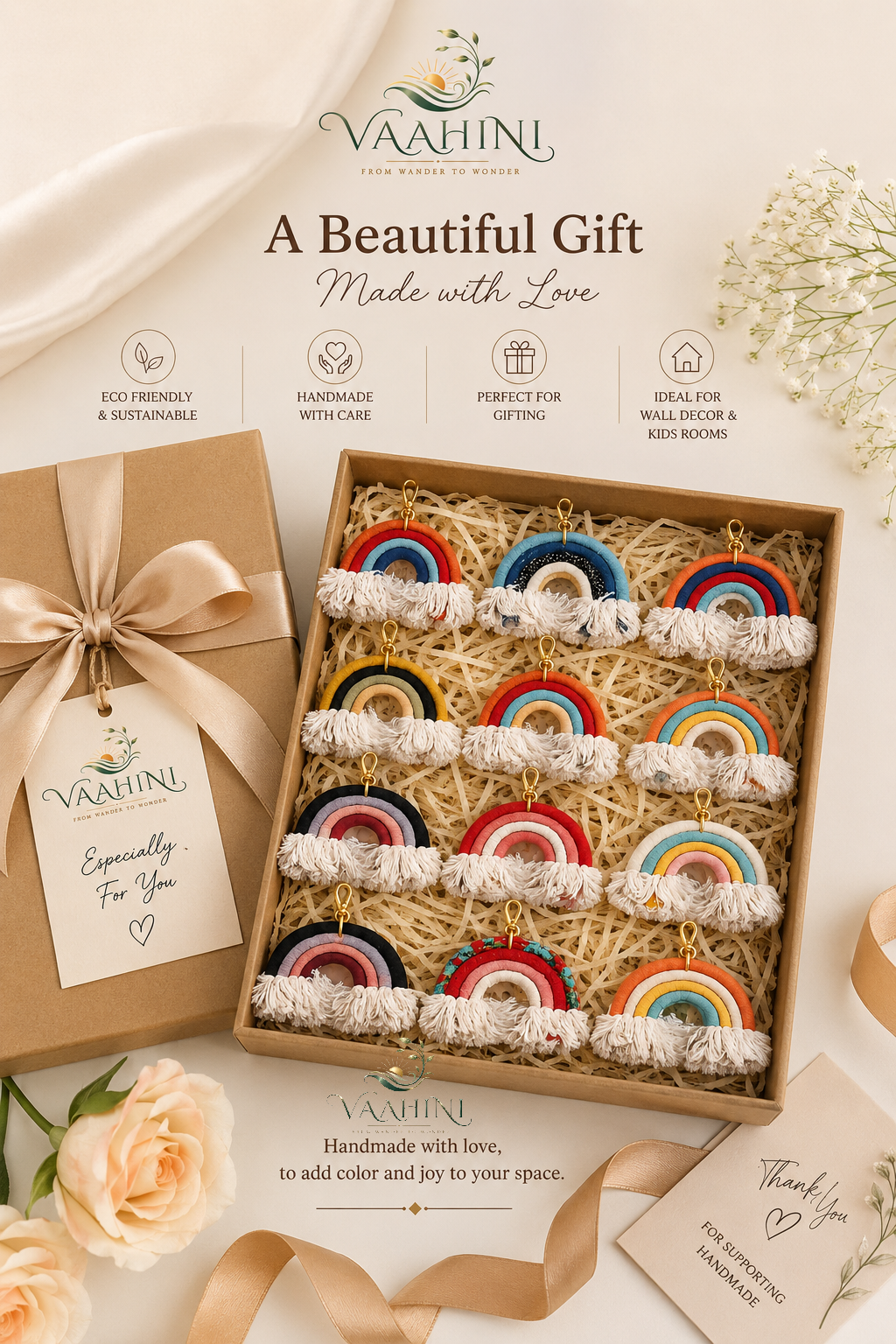 Rainbow Keychains gift box packaging